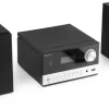 Audizio Wieża Toulon HiFi czarno/srebrna one size