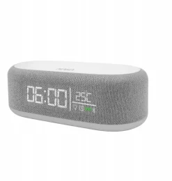 Głośnik Bluetooth Zegar Ładowarka Indukcyjna Qi Lampa Led Alarm Nasa Spc400 / Nasa Spc400