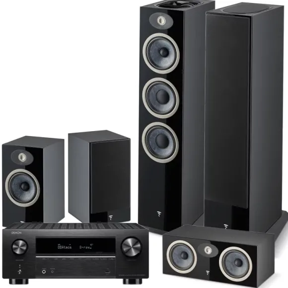 Kino domowe Kino domowe: Denon AVC-X3800H + Focal THEVA N3D/N1/CENTER, Kolor: Dark Wood