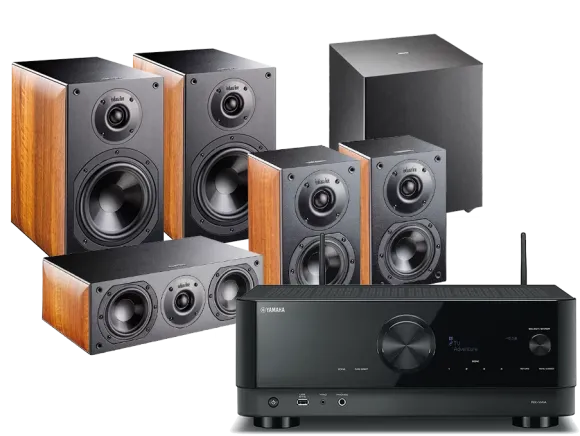 Kino domowe Yamaha RX-V4A + Nota 260 + Nota 740 + Nota 240 + BASSO 840
