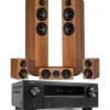 Kino domowe DENON Kino domowe AVR-X580BT + WILSON Scenix 5.0 Orzechowy