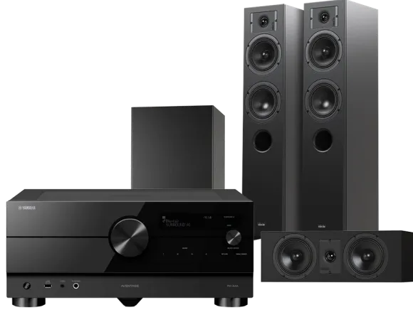 Kino domowe RX-A4A (czarny) +Diva 5 (czarny) + Diva 7 (czarny) + Basso 880 (czarny)