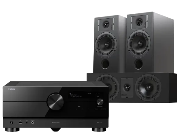 Kino domowe RX-A2A (czarny) + Diva 3 (czarny) + Diva 7 (czarny)