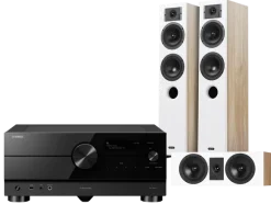 Kino domowe RX-A4A (czarny)+ Diva 5 (dąb) + Diva 7 (dąb)