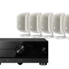 Kino domowe Yamaha RX-A6A czarny + 5 x M-1 biały