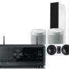 Kino domowe Yamaha RX-V6A (czarny) + Tesi 6 + 7 + 2 x MusicCast 20 (biały)