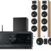 Kino domowe Yamaha RX-V4A (czarny) + Diva 6 + 7 (dąb) + BASSO 880 (czarny)