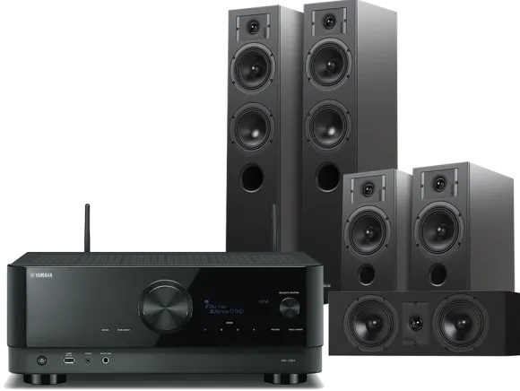 Kino domowe Yamaha RXV-6A (czarny)+ Diva 5 (czarny) +Diva 3 (czarny) + Diva 7 (czarny)