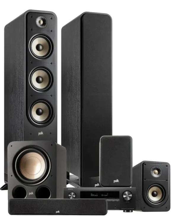 Kino domowe Zestaw kina domowego Denon AVR-X1800H + Polk ES60/ES15/ES35C/ES10SUB — Dolby Atmos, Bluetooth, Wi-Fi, 16844-defaultCombination