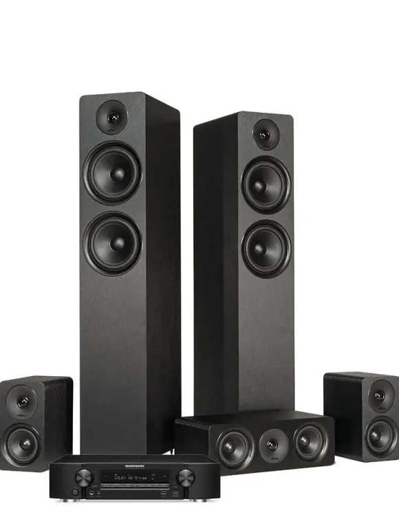 Kino domowe Zestaw stereo Marantz NR1510 + Wilson SCENIX — Kompatybilność i funkcje Hi-Fi, Walnut