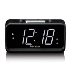 Lenco CR-28BK radio Zegar Analogowy Czarny
