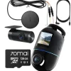 70mai 4K Omni X800 set Czarna + karta 70mai microSD 128GB + UP04