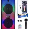 Mocny Przenośny Głośnik Boombox Bluetooth Usb Sd Aux Radio Mikrofon Karaoke