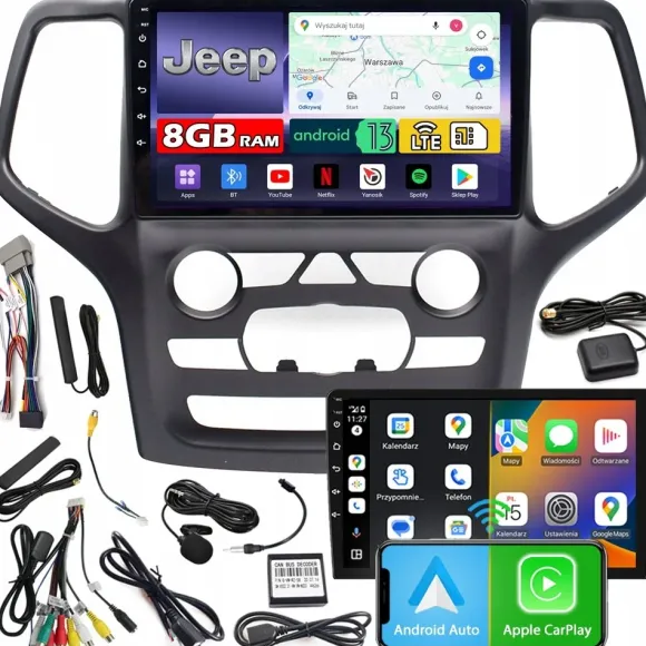 Radio samochodowe NCS ZQ9 JEEP GRAND CHEROKEE 2014-2017 Android 8GB LTE