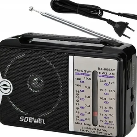 RADIO KUCHENNE 230V PRZENOŚNE BUDOWLANE NA BATERIE