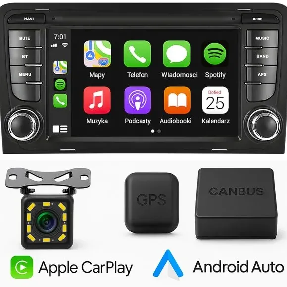 Radio Samochodowe 4gb Do Audi A3 8p Gps Android Carplay Wifi Usb Nawigacja