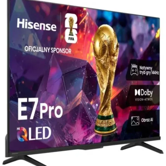 Telewizor HISENSE 43E77S PRO 43" QLED 4K 144 Hz VRR VIDAA