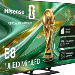 Telewizor HISENSE 55E8S 55" QD-Mini LED 4K 144Hz VRR VIDAA Dolby Atmos Dolby Vision HDMI 2.1