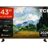 Telewizor TCL 43A400 Pro 43" QLED 4K Google TV Dolby Vision DTS-X DVB-T2