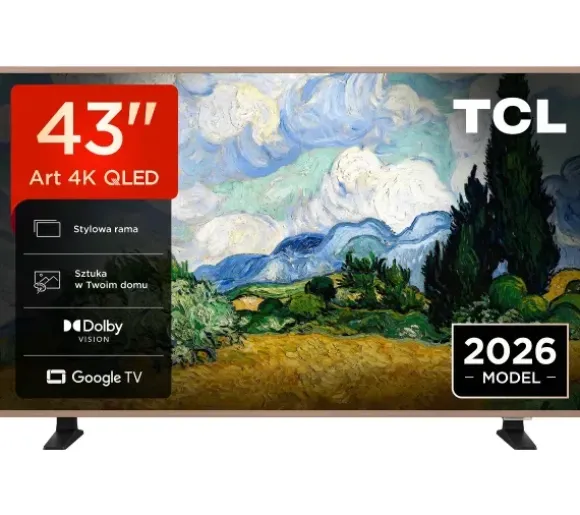 Telewizor TCL 43A400 Pro 43" QLED 4K Google TV Dolby Vision DTS-X DVB-T2