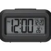 WG Budzik DigiTherm z wewnętrznym termometrem Czarny