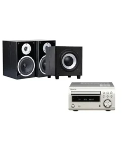 Zestaw stereo: RCD-M41 + RAPTOR 3 + SUB-9, Kolor: Silver